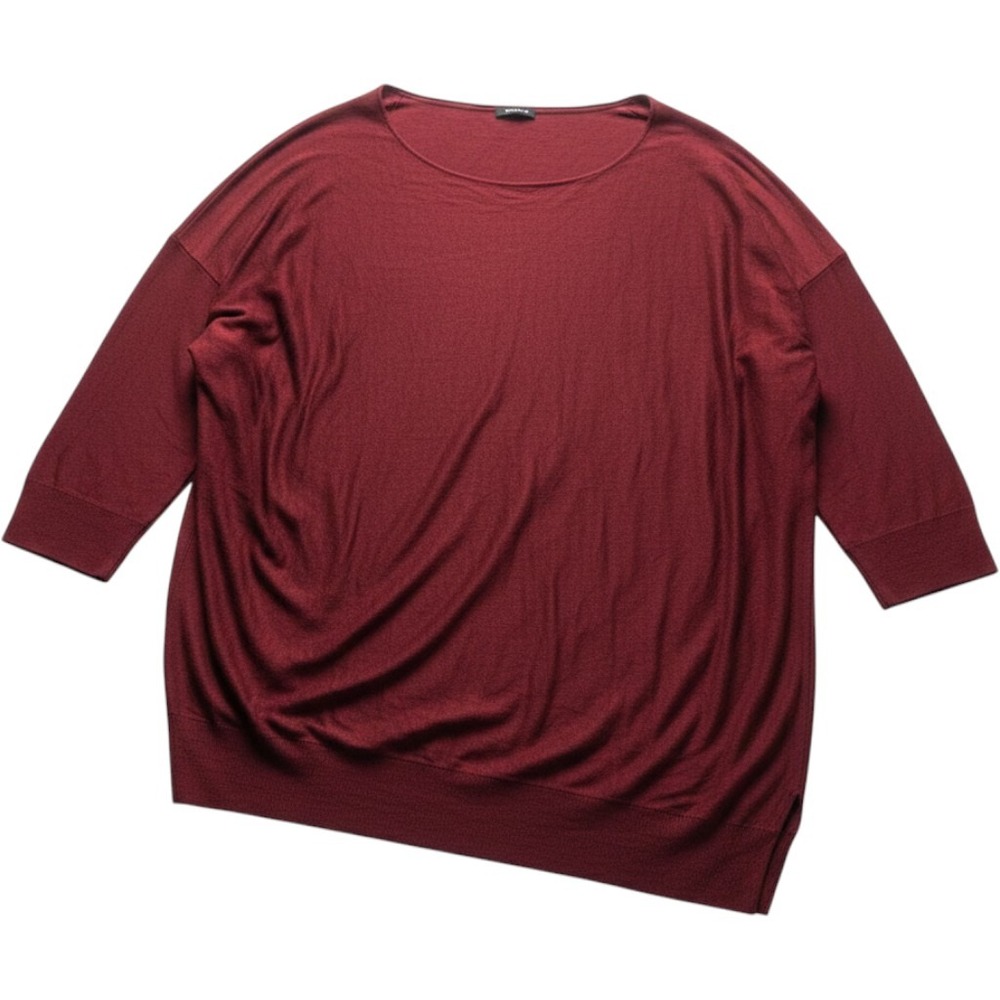 Torrid Sweater Womens 5X Red Boat Neck Long Sleeve Lightweight Knit Pullover